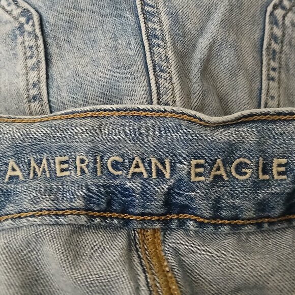 American Eagle Jeans Size 6 Denim Cargo Jogger High Rise - Picture 7 of 9